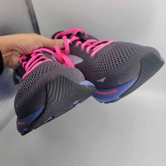 Brooks Ghost 15 Black Pink Aqua Aruba Running Training Shoes Women's Size 10 B - Picture 3 of 12